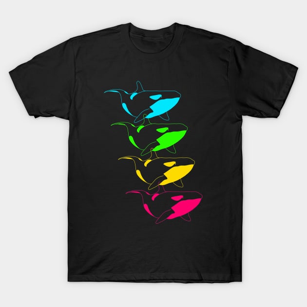 Orca rainbow T-Shirt by Namwuob